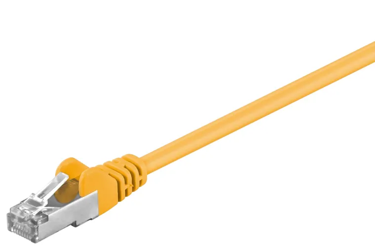 CAT 5e Patchkabel, SF/UTP, gelb