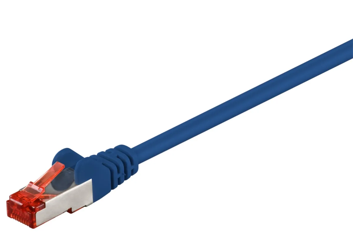 CAT 6 Patchkabel, S/FTP (PiMF), blau