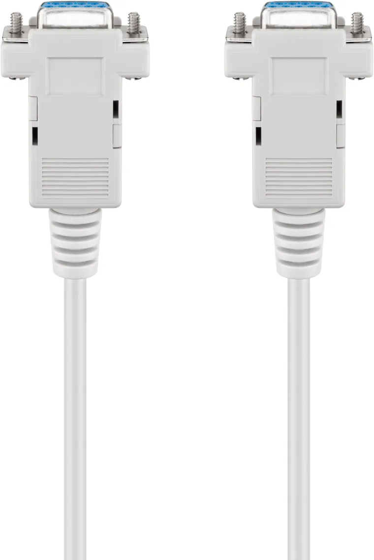 D-SUB 9 pin Anschlusskabel, Buchse/Buchse, seriell Nullmodem