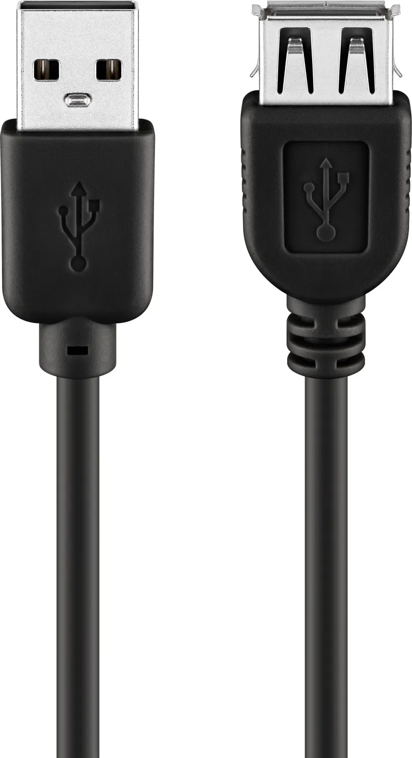 USB-A-Verlängerung, 1,8 m, schwarz