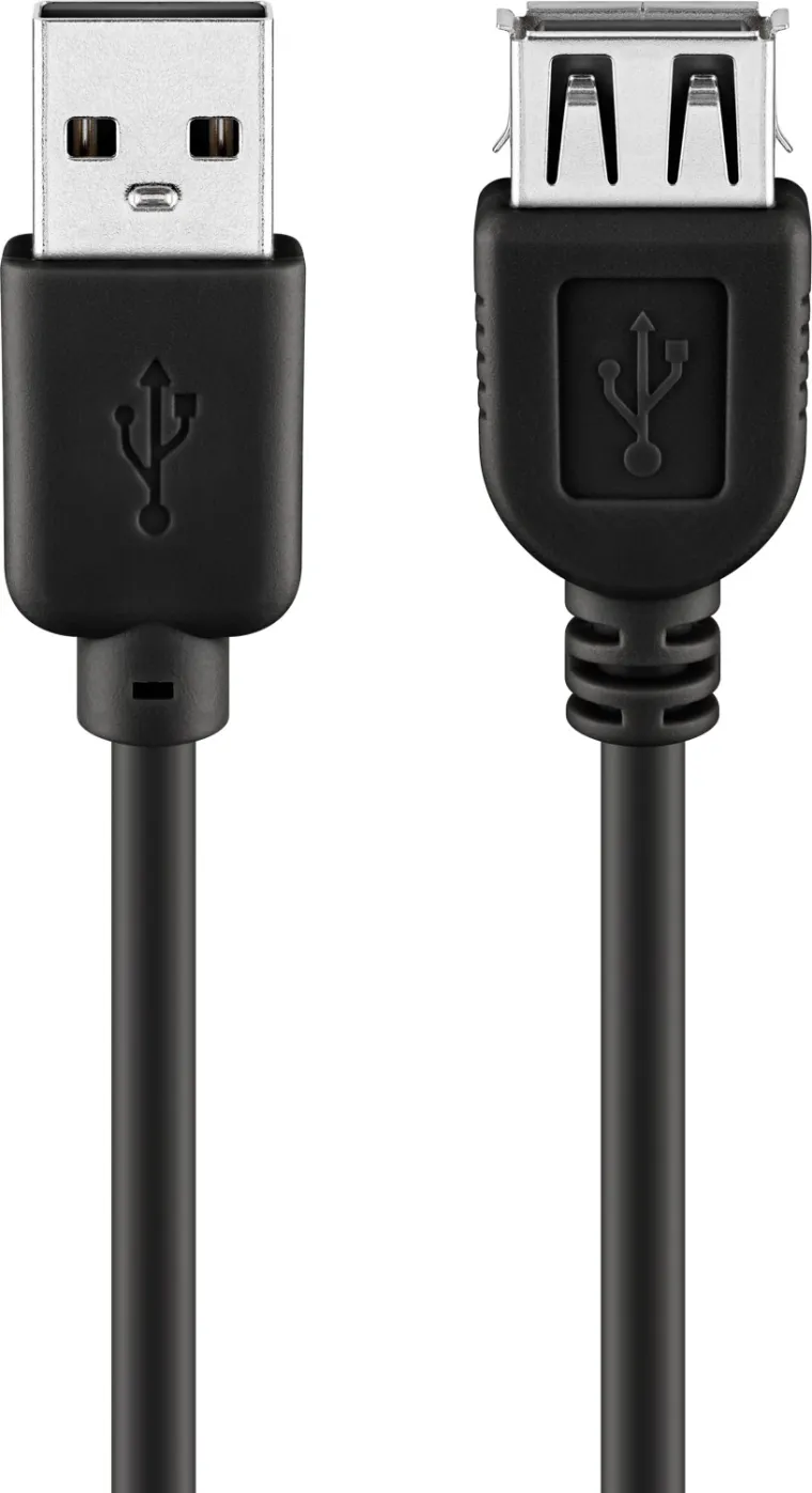 USB-A-Verlängerung, 3 m, schwarz