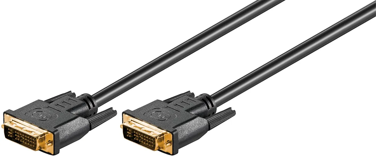DVI-I Full HD-Kabel Dual Link, vergoldet