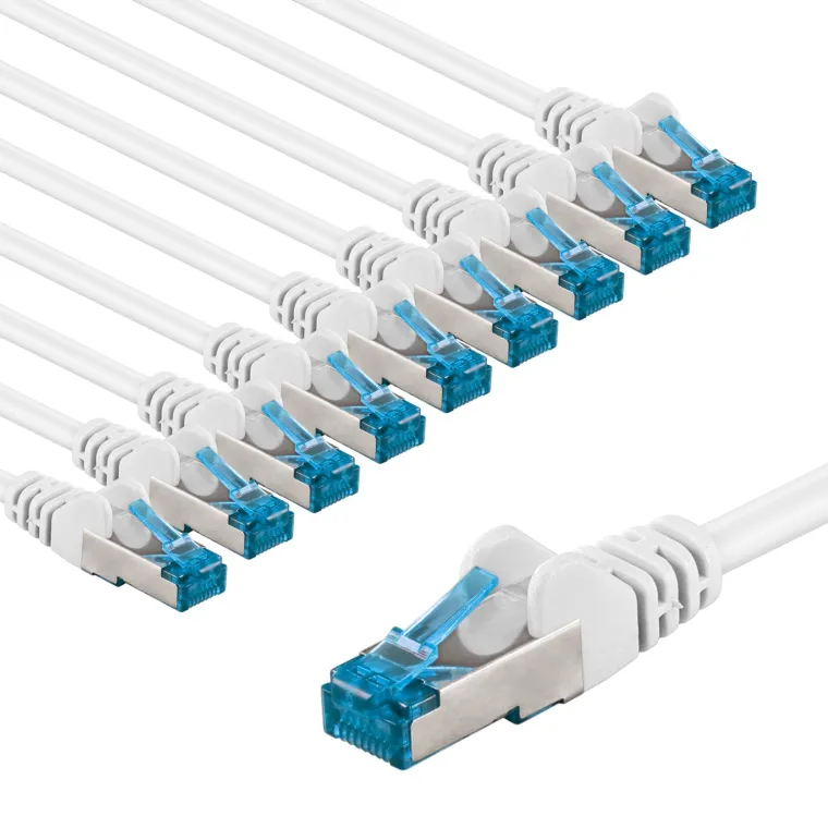 CAT 6 A Patchkabel, S/FTP (PiMF), 3 m, , 10er-Set