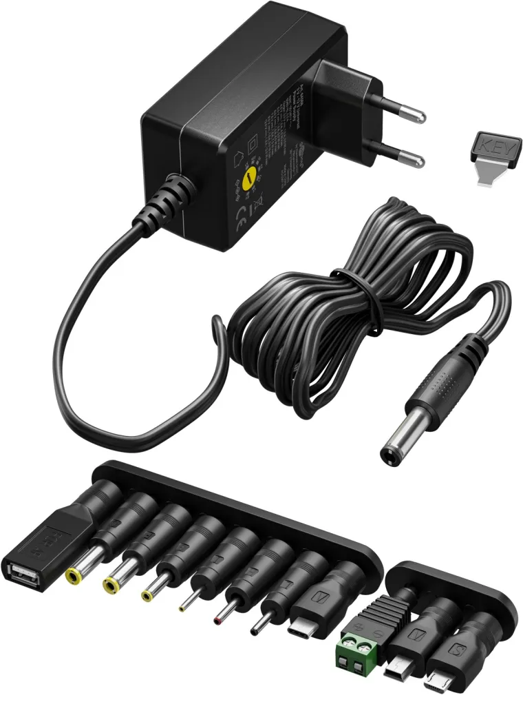 Universal-Netzteil 5 V–15 V, max. 36 W / 2,4 A