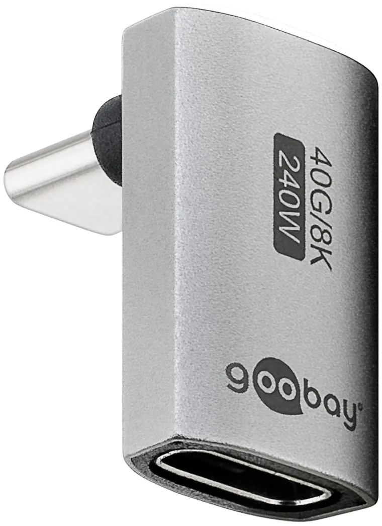 USB-C-Adapter vertikal 90° lang, USB4