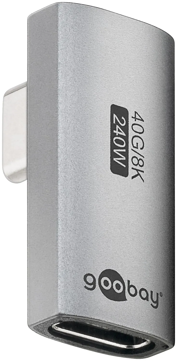 USB-C-Adapter vertikal 90° rotiert, USB4