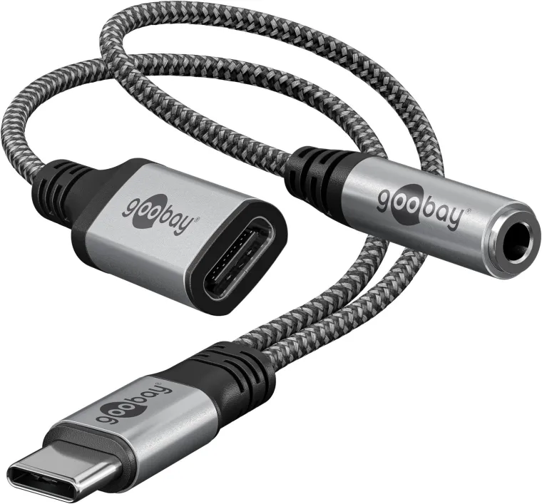 Adapter USB-C auf USB-C und Klinke, 3,5 mm AUX