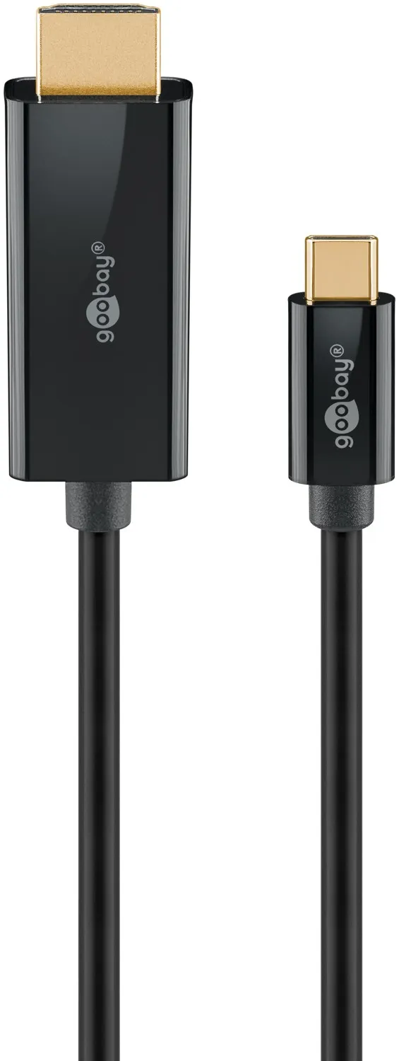 USB-C-auf-HDMI-Kabel, 1 m, schwarz