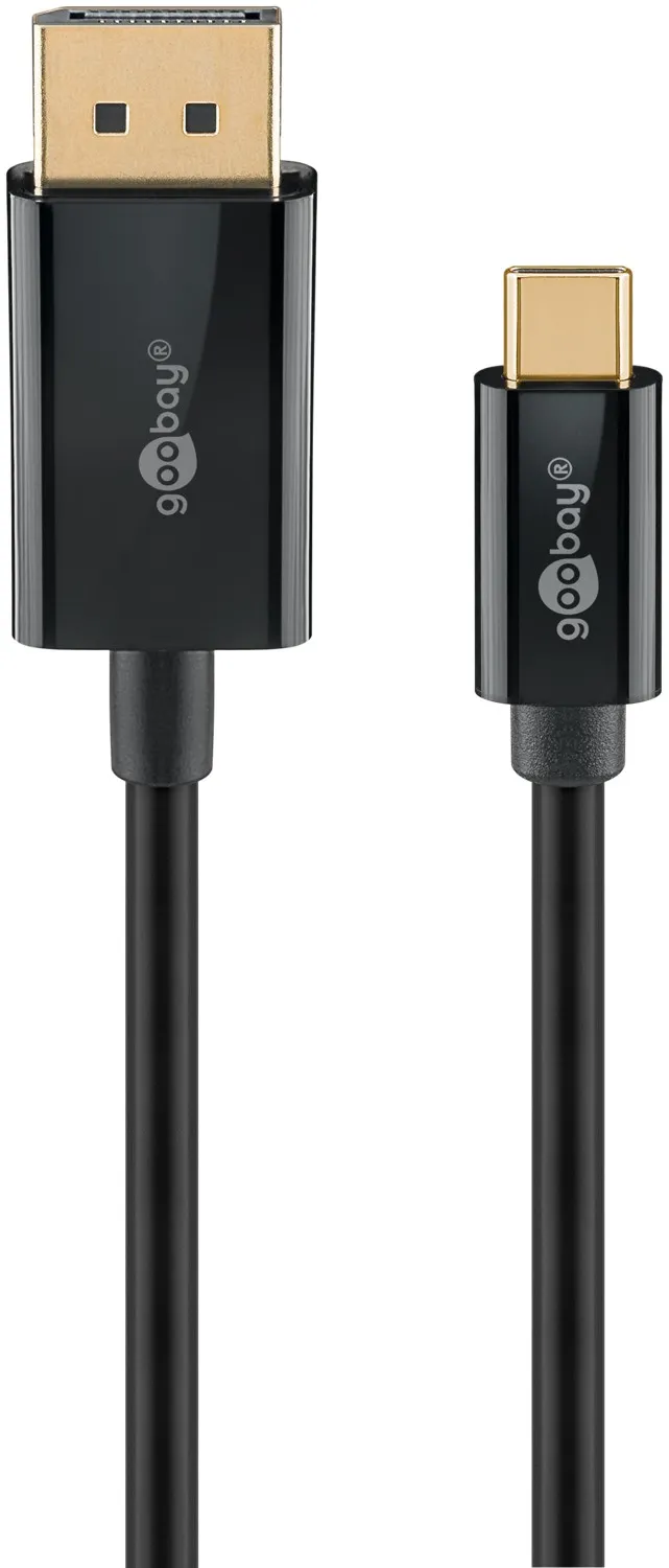 USB-C-auf-DisplayPort-Kabel, 3 m, schwarz