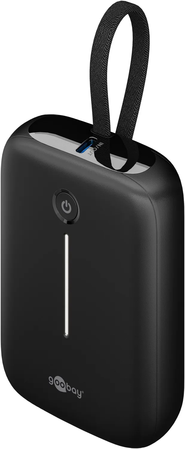 Powerbank 10.000 mAh mit integriertem USB-C-Kabel