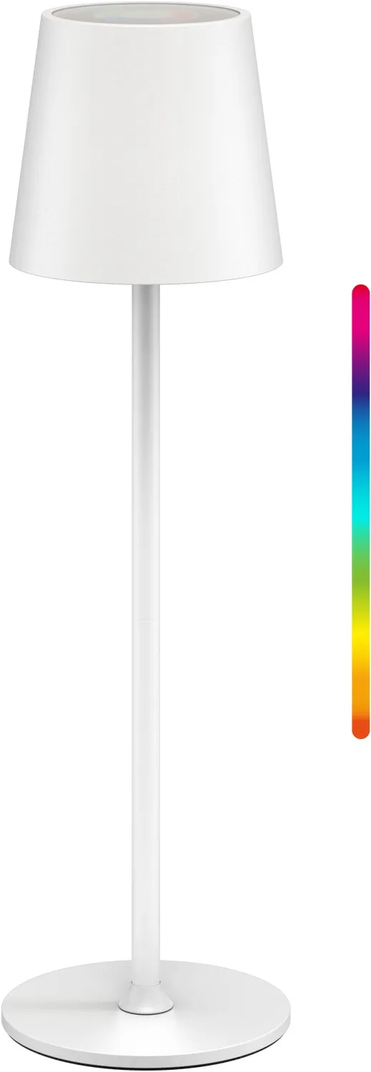 Kabellose LED-Tischleuchte, Größe M, 38 cm, RGBW, weiß
