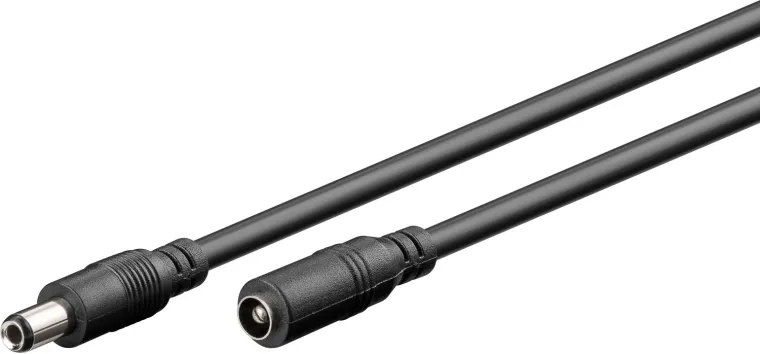 DC-Verlängerungskabel, 5 m, schwarz