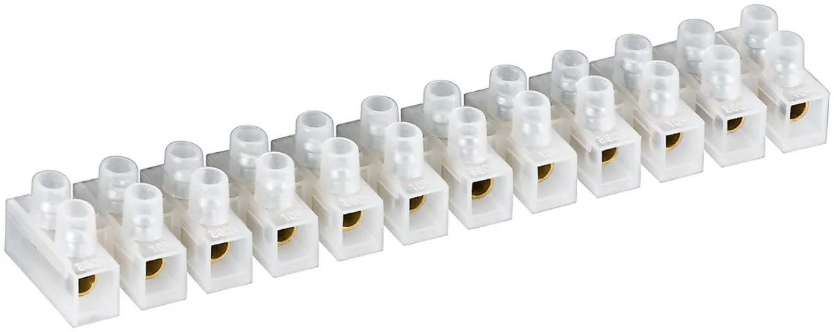 Lüsterklemme, 10 A, transparent