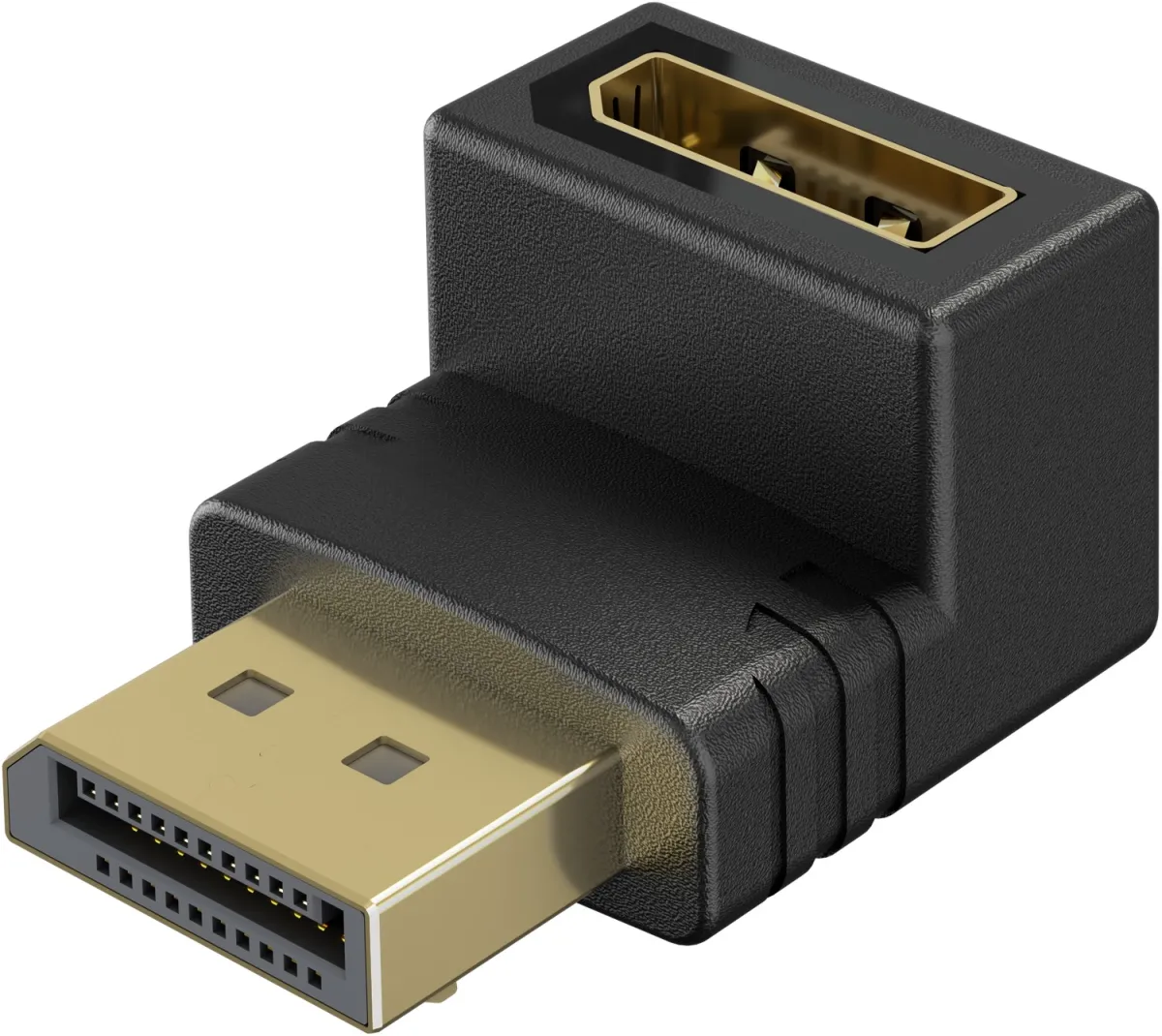 DisplayPort-Winkeladapter 90° nach unten