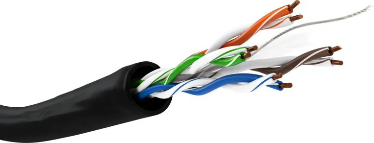CAT 6 Outdoor Netzwerkkabel, U/UTP, schwarz