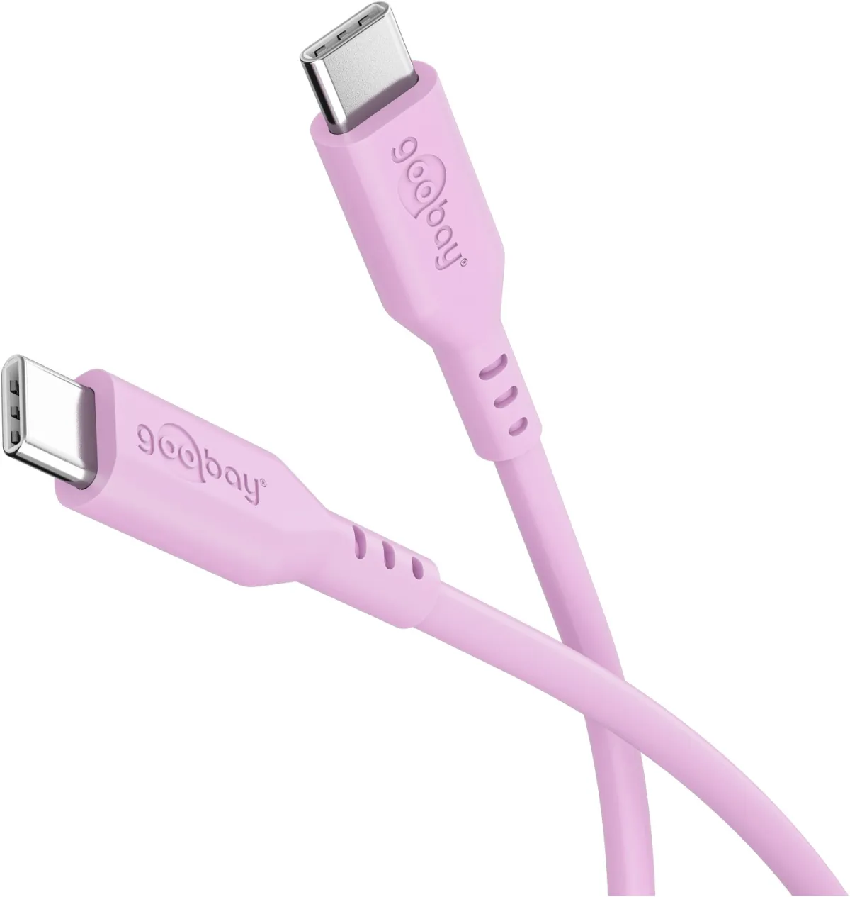 USB-C-Silikonkabel, 1,5 m, pink