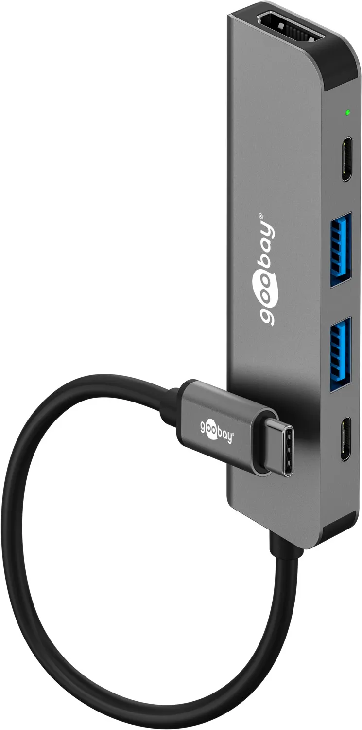 Slim 5-Port USB-Hub mit HDMI, 5 Gbit/s