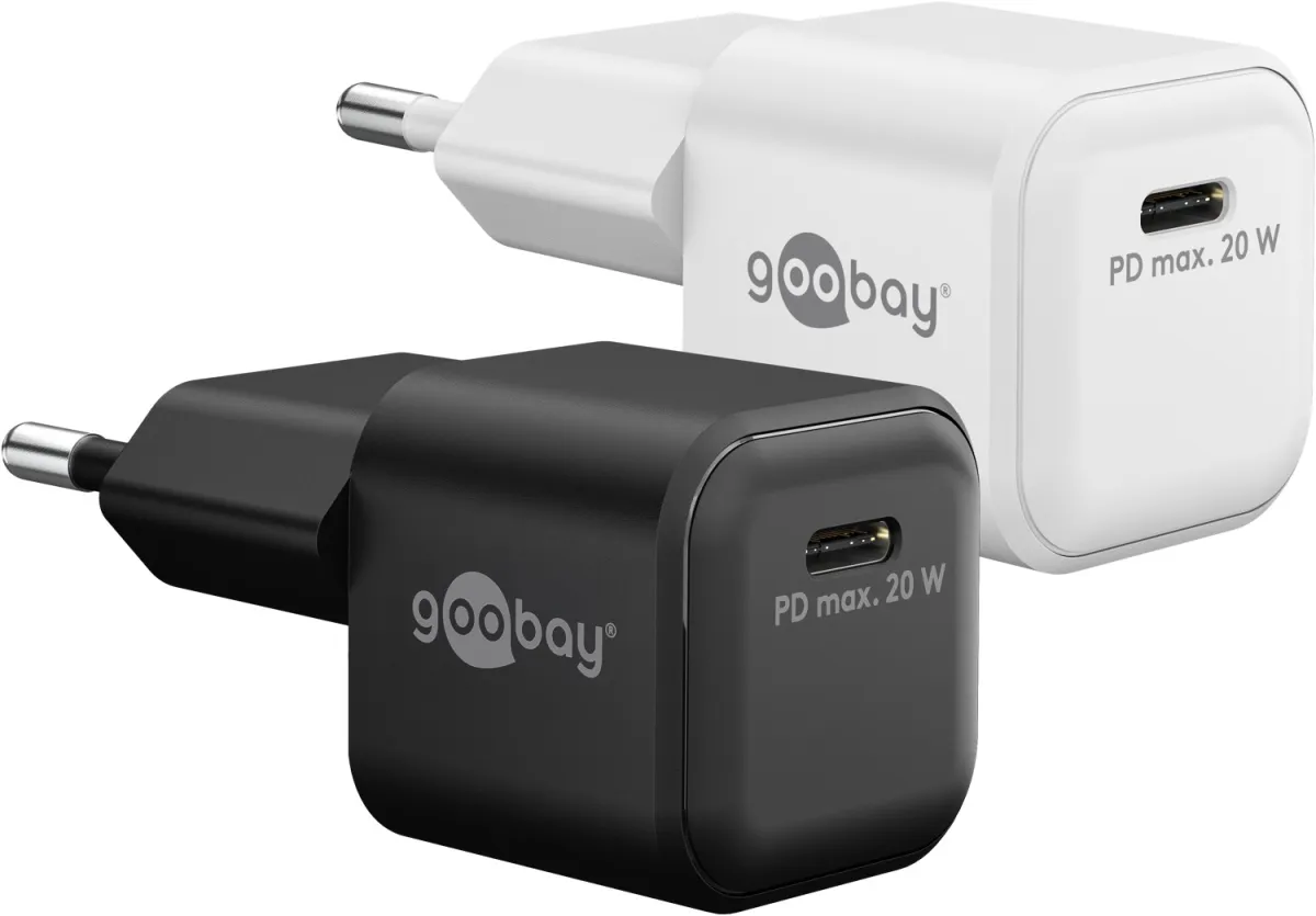 20 W USB-C PD GaN Schnellladegerät Nano weiß