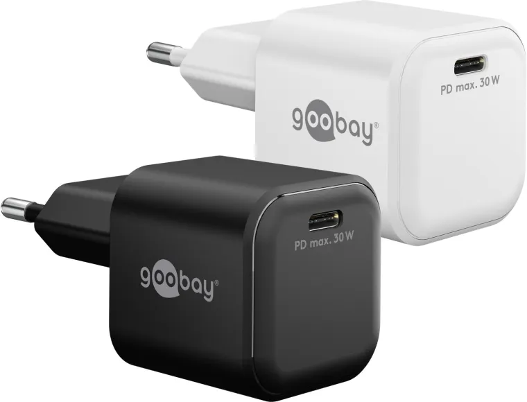 30 W USB-C PD GaN Schnellladegerät Nano weiß