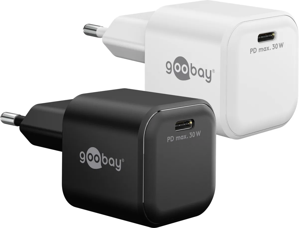 30 W USB-C PD GaN Schnellladegerät Nano weiß