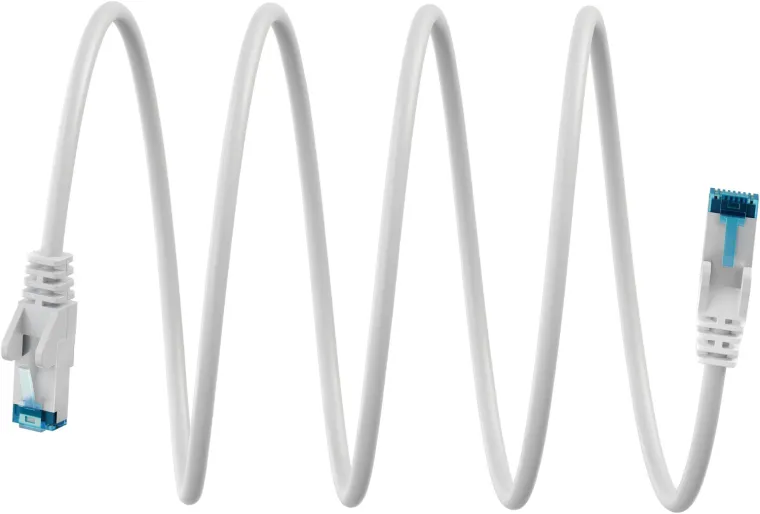 Ultraflexibles CAT 6 A Patchkabel S/FTP (PiMF), weiß