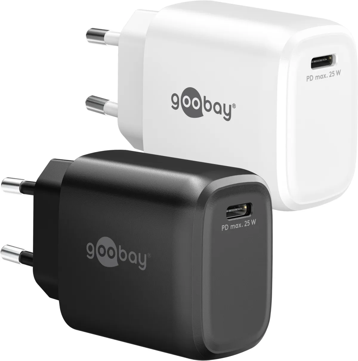 25 W USB-C PD GaN Schnellladegerät schwarz