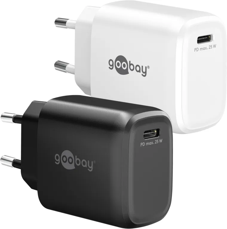 25 W USB-C PD GaN Schnellladegerät weiß