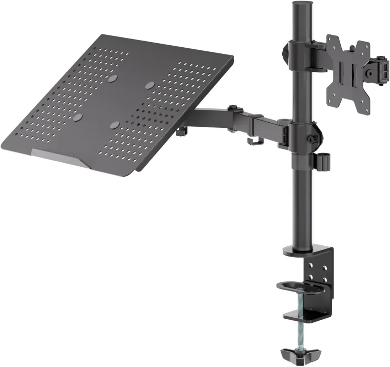 Monitorhalterung mit Laptop-Arm