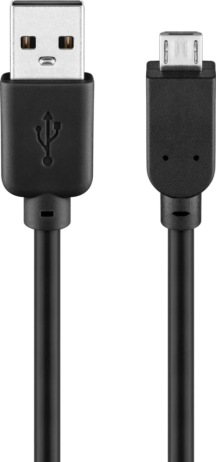 USB-A-auf-Micro-B-Kabel, 1,8 m, schwarz