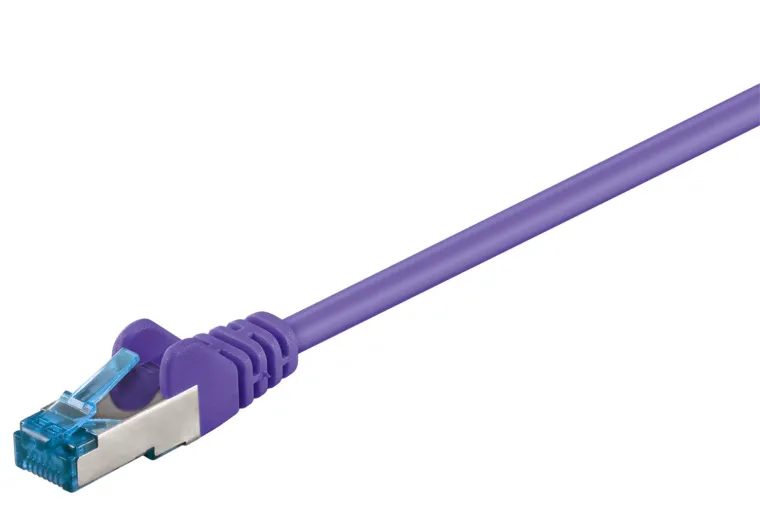 CAT 6 A Patchkabel, S/FTP (PiMF), violett