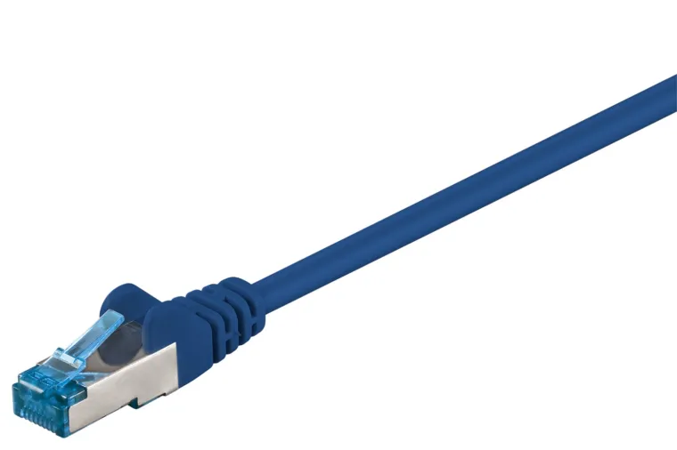 CAT 6 A Patchkabel, S/FTP (PiMF), blau