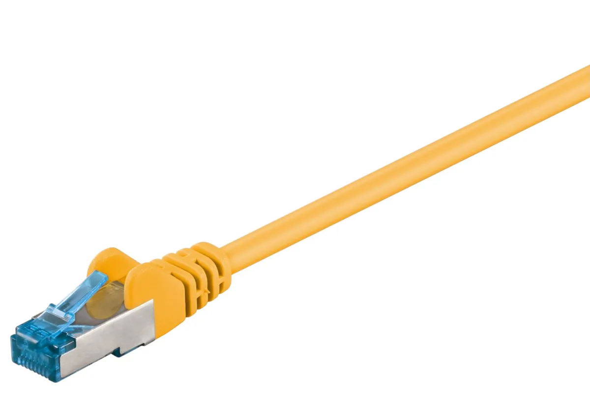 CAT 6 A Patchkabel, S/FTP (PiMF), gelb
