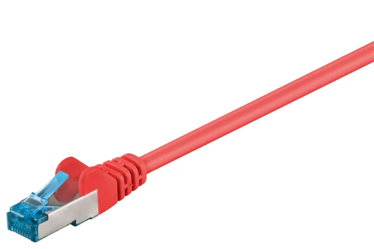 CAT 6 A Patchkabel, S/FTP (PiMF), rot