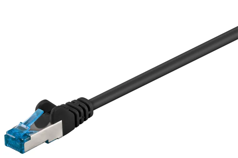 CAT 6 A Patchkabel, S/FTP (PiMF), schwarz