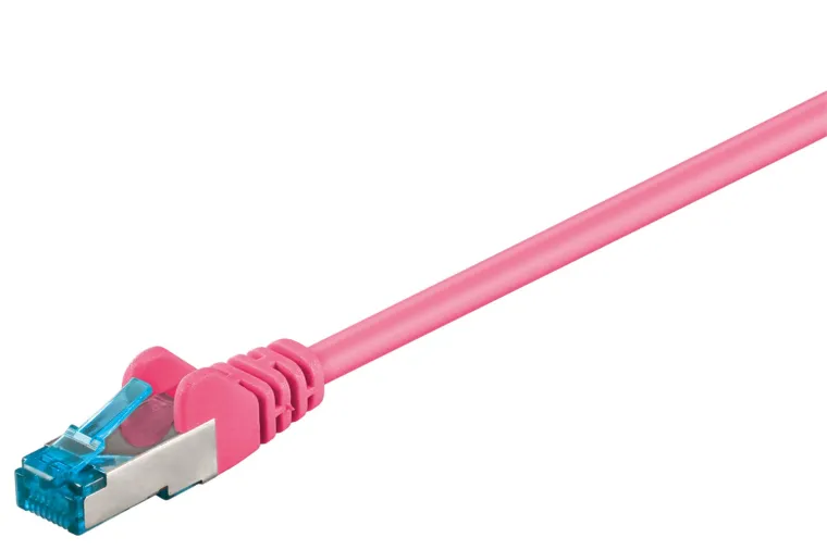 CAT 6 A Patchkabel, S/FTP (PiMF), magenta