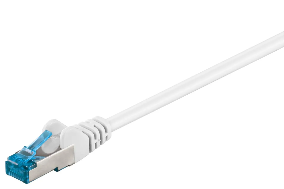 CAT 6 A Patchkabel, S/FTP (PiMF), weiß