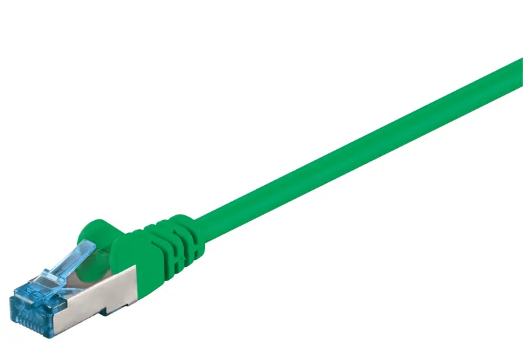 CAT 6 A Patchkabel, S/FTP (PiMF), grün