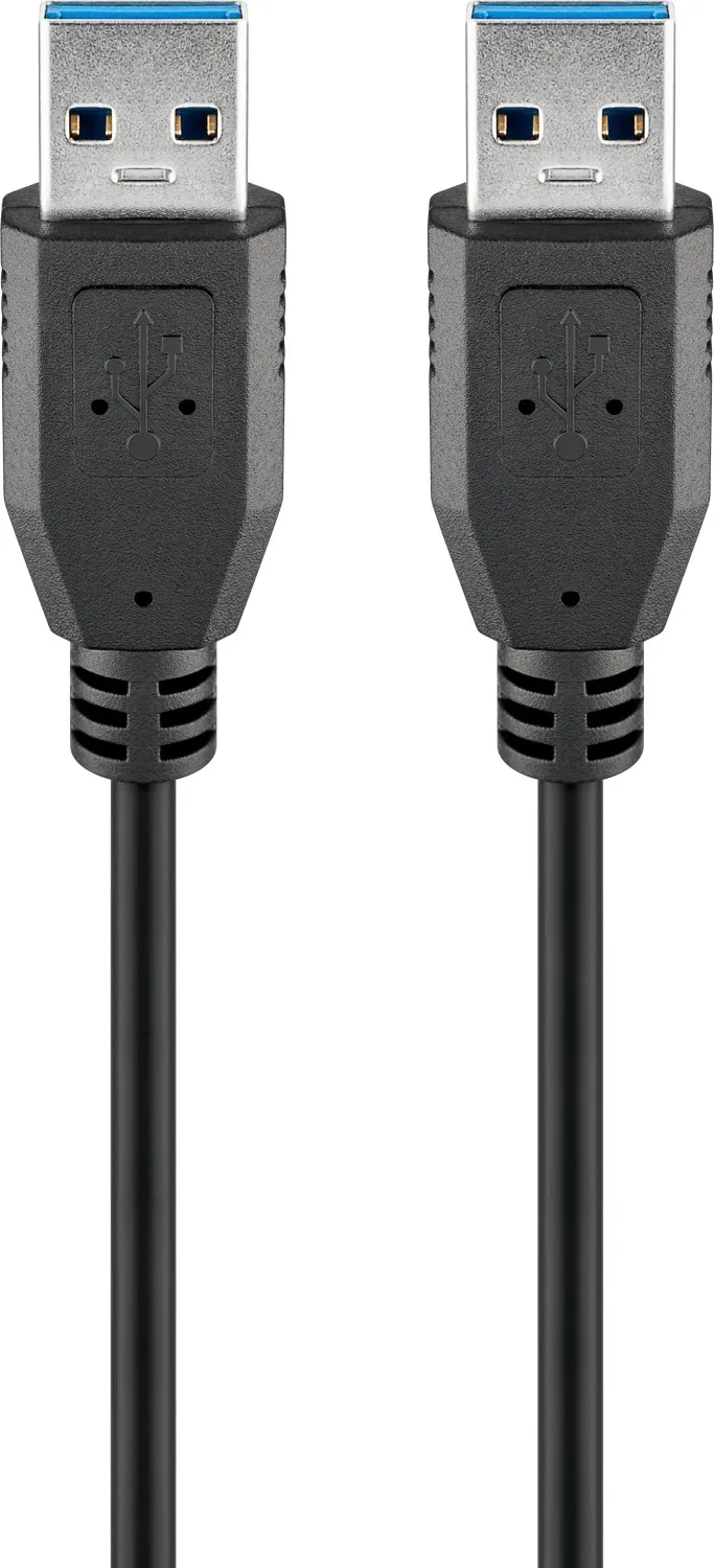 USB-A-Kabel, 3 m, schwarz