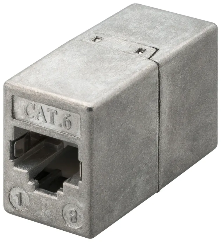 RJ45 Modularkupplung/Verbinder, CAT 6, Vollmetallgehäuse