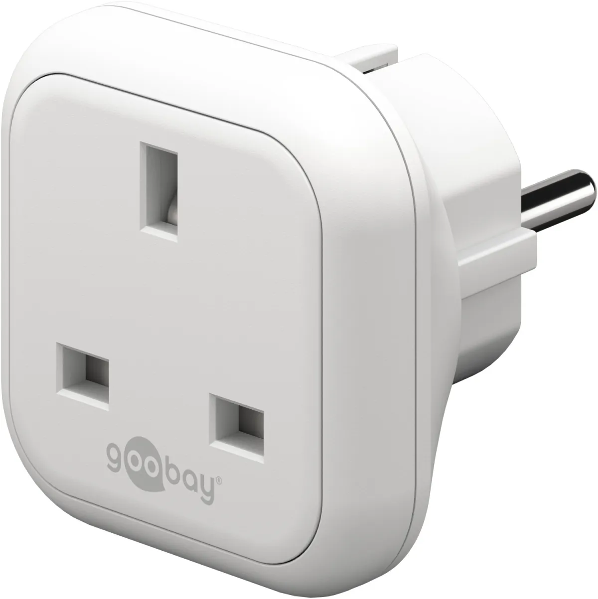 Reiseadapter UK auf Europa, weiß