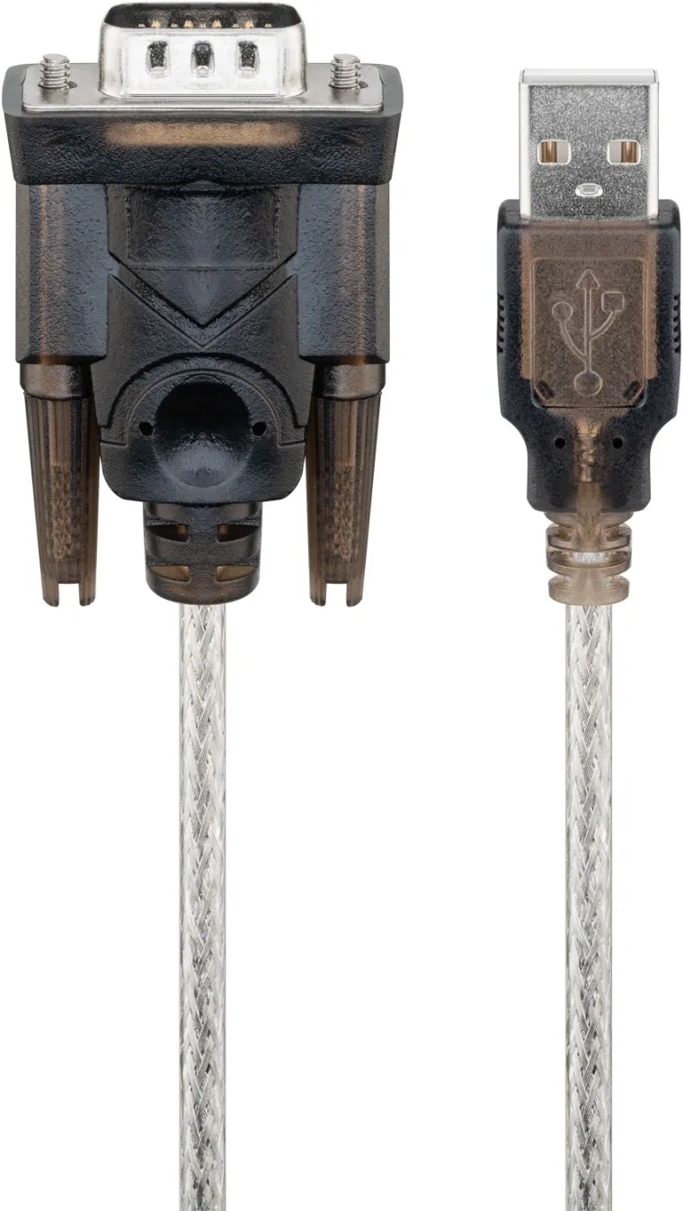 USB-auf-seriell-Adapter, 1,5 m, transparent
