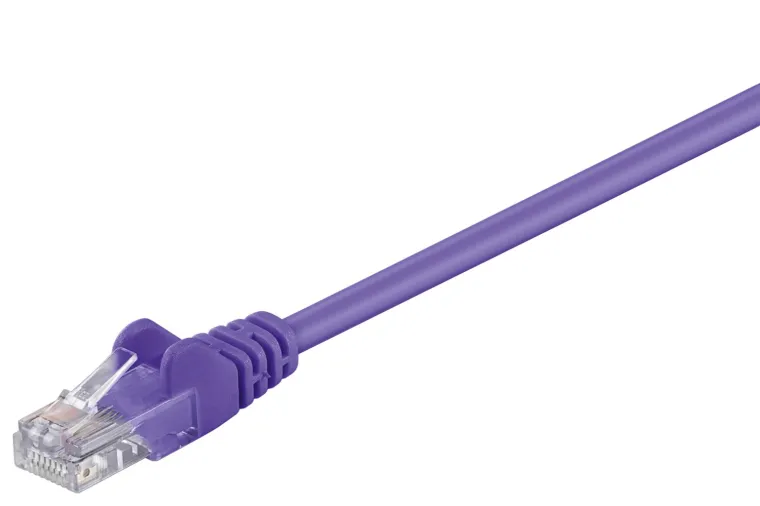 CAT 5e Patchkabel, U/UTP, violett