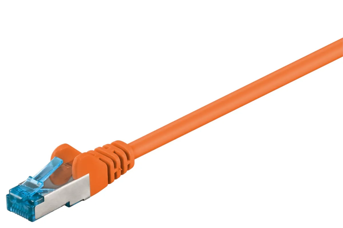 CAT 6 A Patchkabel, S/FTP (PiMF), orange