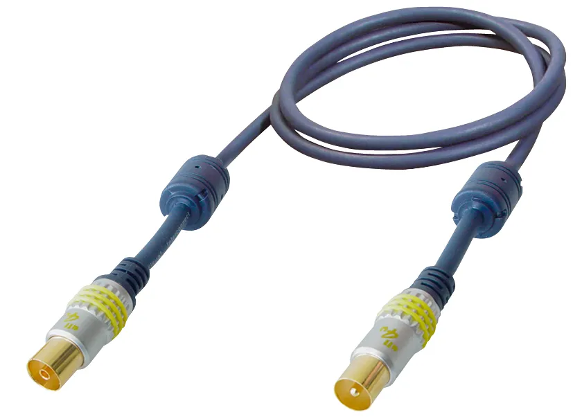 MAXTRACK Antennenkabel, Antennenstecker 9,5 mm - Antennenkupplung 9,5 mm, 5,0 m (BBFK 5)