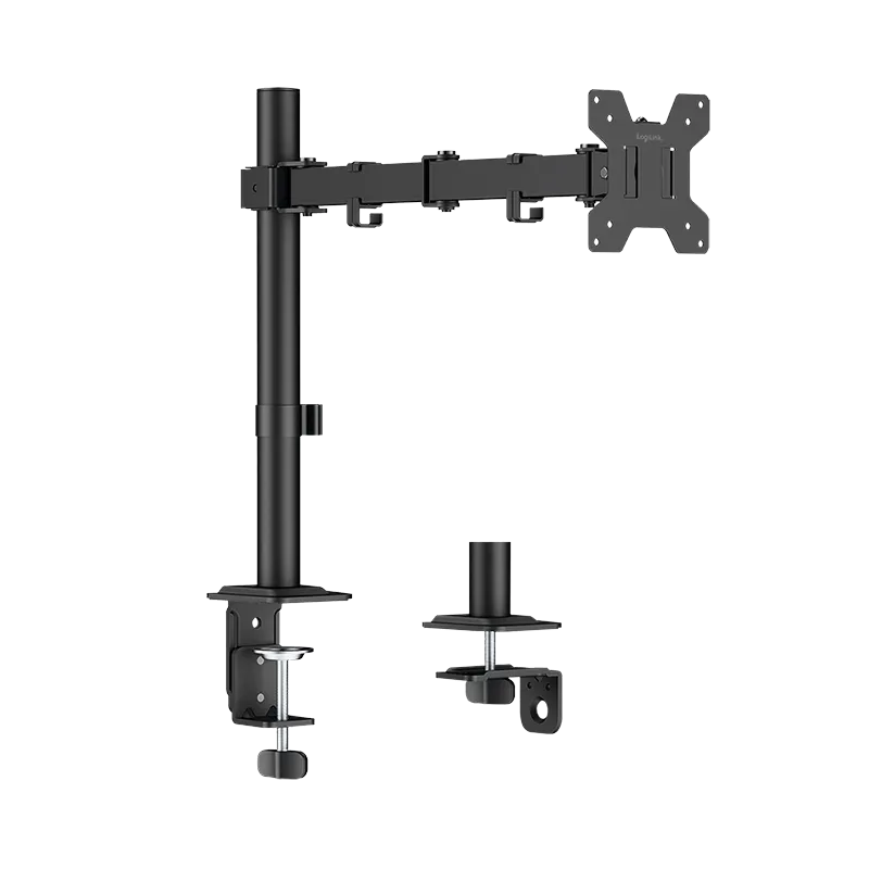 Monitorhalterung, 17–32", 10 kg max., Armlänge 376 mm, Stahl, schwarz