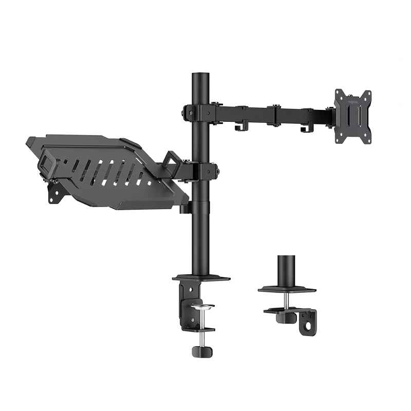 Dual-Monitorhalterung, 17–32"-Monitore (10 kg), 12-17" Notebooks/Tablets (9 kg)