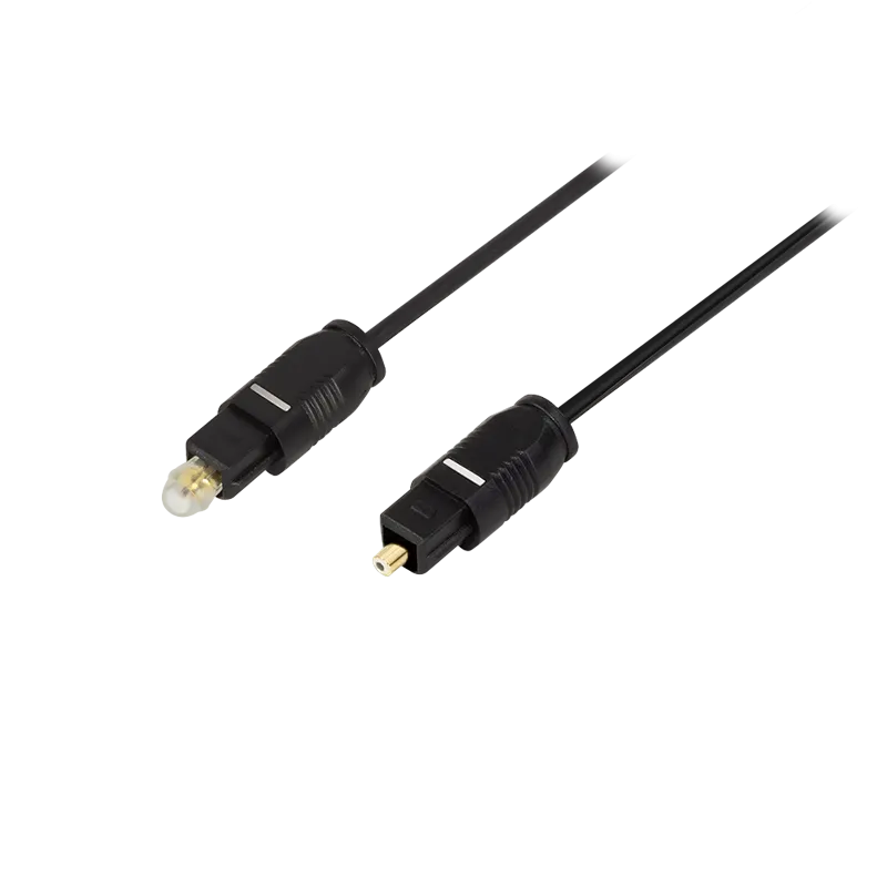 Audio-Kabel, Toslink/M zu Toslink/M, PMMA Ader, schwarz, 2 m