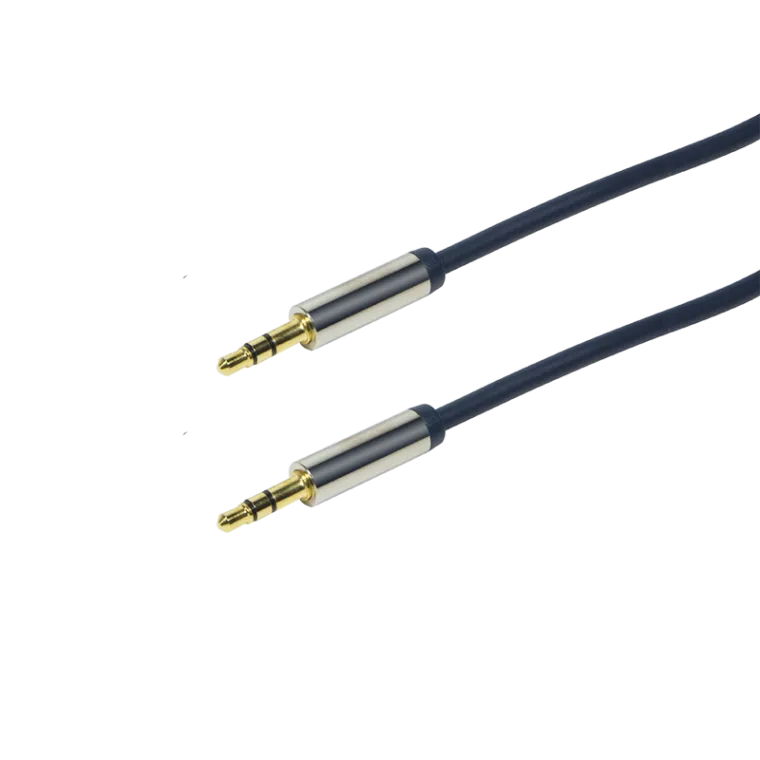 Audio-Kabel, 3,5 mm 3-Pin/M zu 3,5 mm 3-Pin/M, blau, 1,5 m