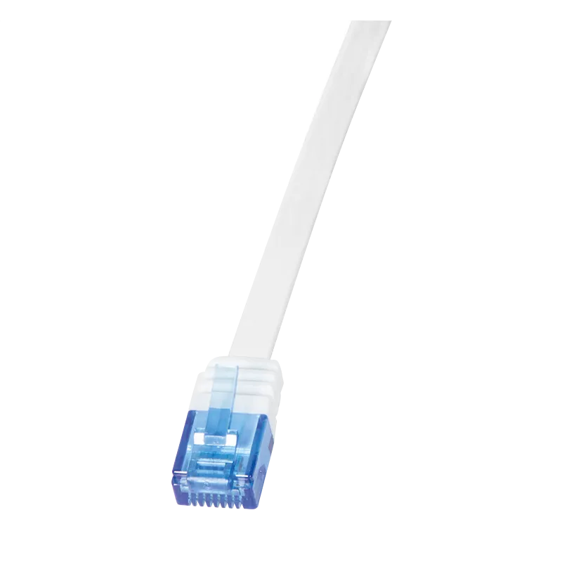 Patchkabel SlimLine, flach, Cat.6, U/UTP, Weiß, 1 m