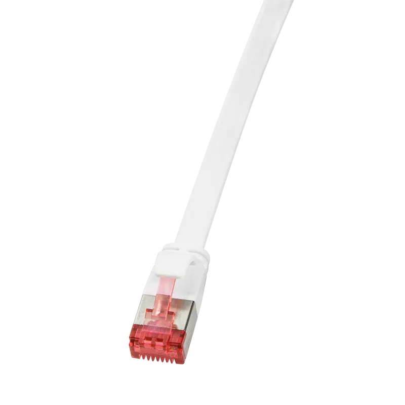 Patchkabel SlimLine, flach, Cat.6A, U/FTP, Weiß, 3 m